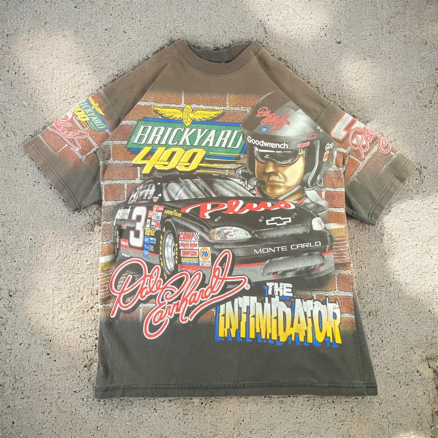 Vintage Dale Earnhardt Indy Brickyard Good-wrench Nascar T-shirt