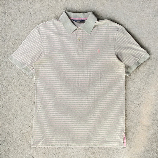 Polo Golf Ralph Lauren Pink & Grey Stripe Polo Shirt