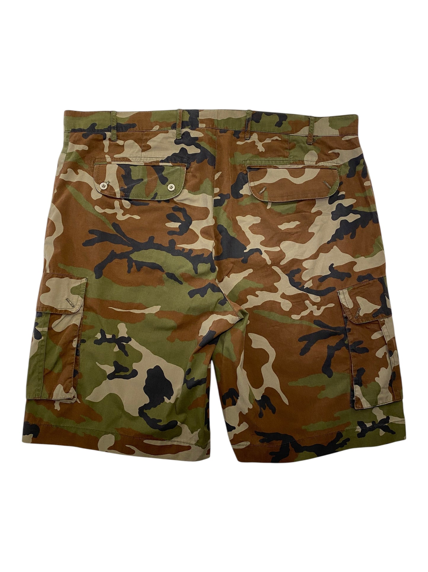 Woodland Camo Cargo Shorts no tag