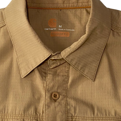 Carhartt Men's Force Lightweight Relaxed Fit Beige Shirt