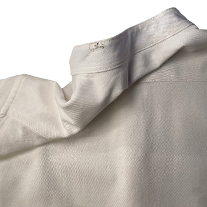 Ralph Lauren White knit Oxford Henley Shirt