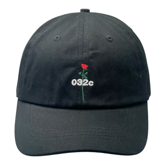 032C Rose Embroidery Black Cap