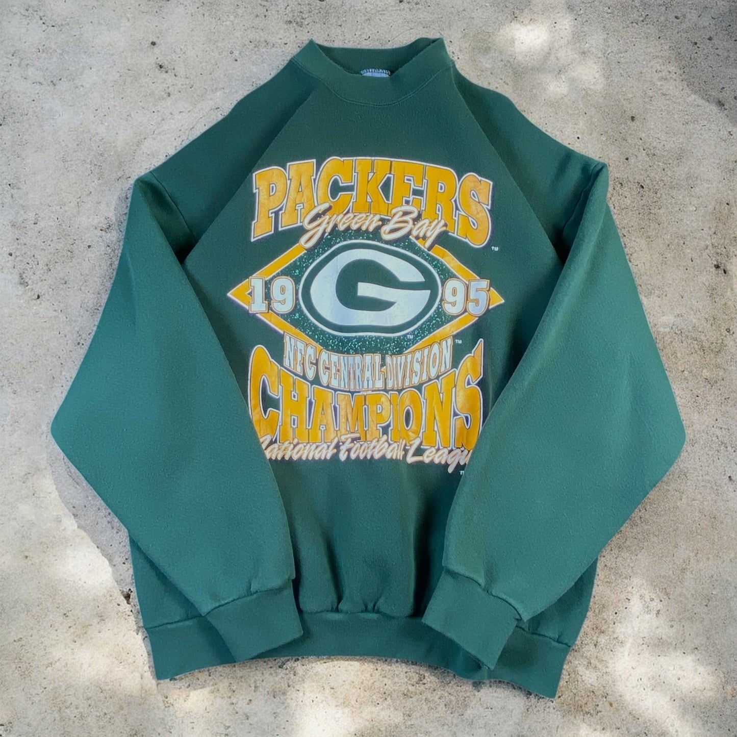 Vintage 1995 Green Bay Packers NFC Central Division Champions sweatshirt