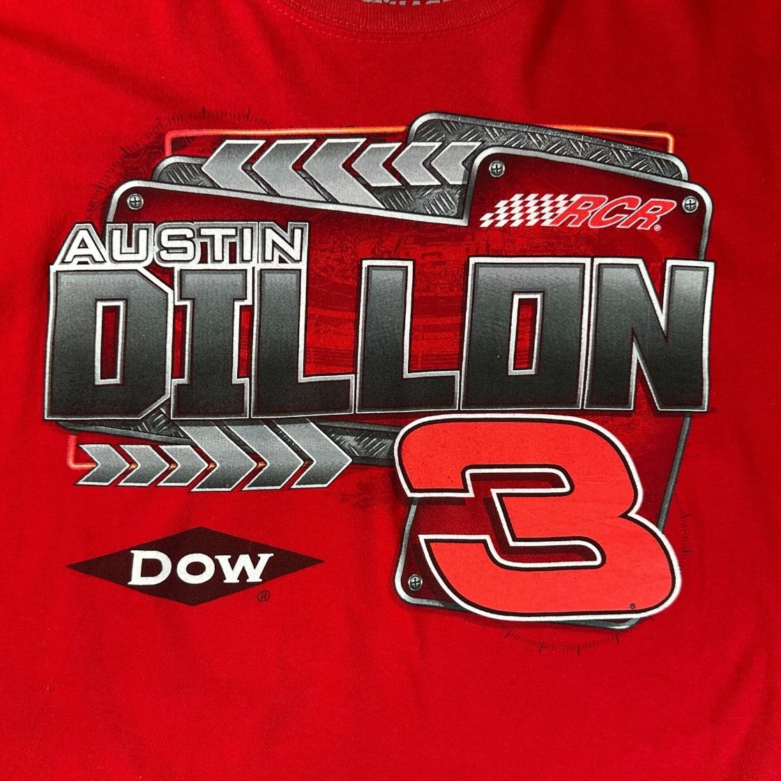 NASCAR Austin Dillon #3 RCR Dow Racing Graphic Red T-shirt
