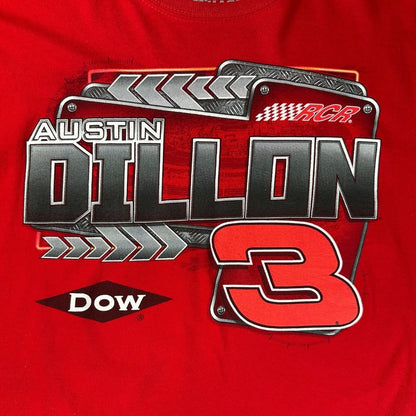 NASCAR Austin Dillon #3 RCR Dow Racing Graphic Red T-shirt