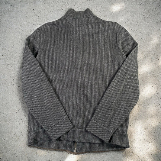 Polo Ralph Lauren Quarter-Zip Wool Blend Dark Grey Sweater