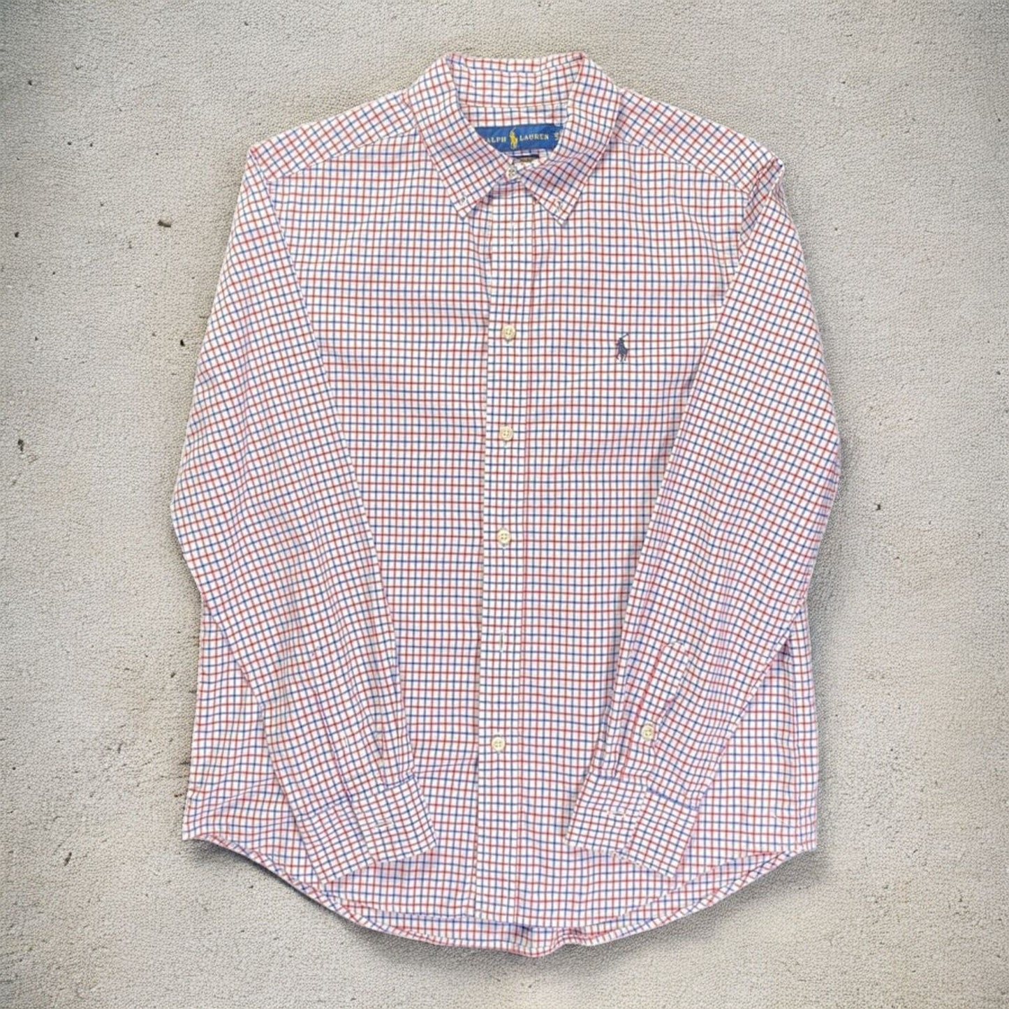 Ralph Lauren Checkered Button-Down Long Sleeve Shirt