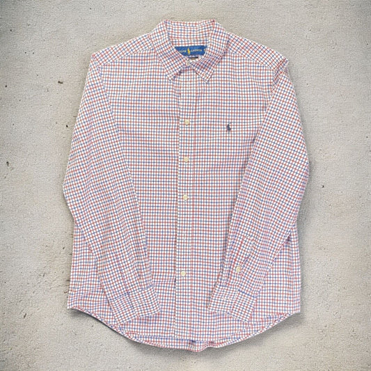 Ralph Lauren Checkered Button-Down Long Sleeve Shirt