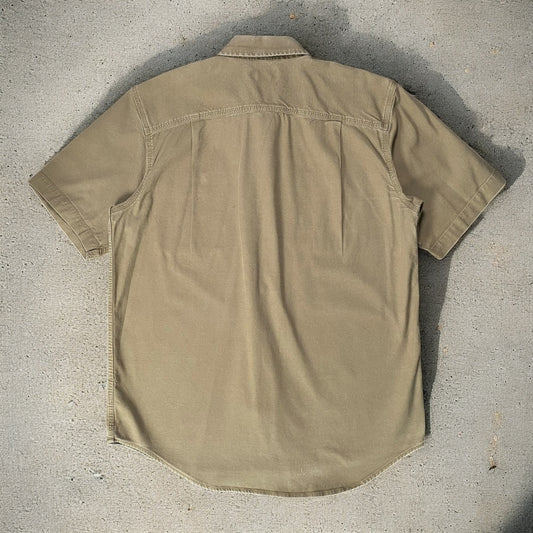 Carhartt Flex Relaxed Fit Short-Sleeve Dark Khaki Shirt