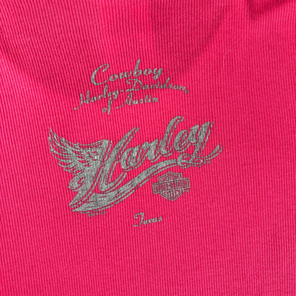 Harley-Davidson Kicking Asphalt Fuchsia Pink Wmns Tank Top T-shirt