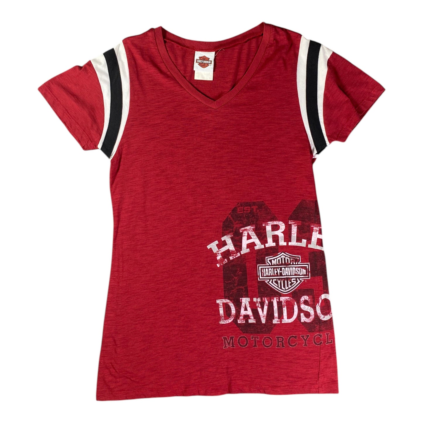 Harley DavidsonGraphic V-Neck Red Shirt