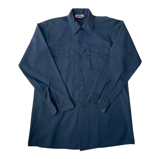Dickies Navy Work Long Sleeve Shirt