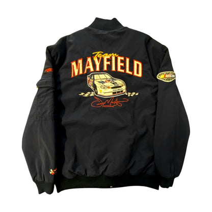 NASCAR Team Mayfield Mobil Racing Navy Bomber Jacket