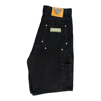Paco Sports Black Jeans Shorts