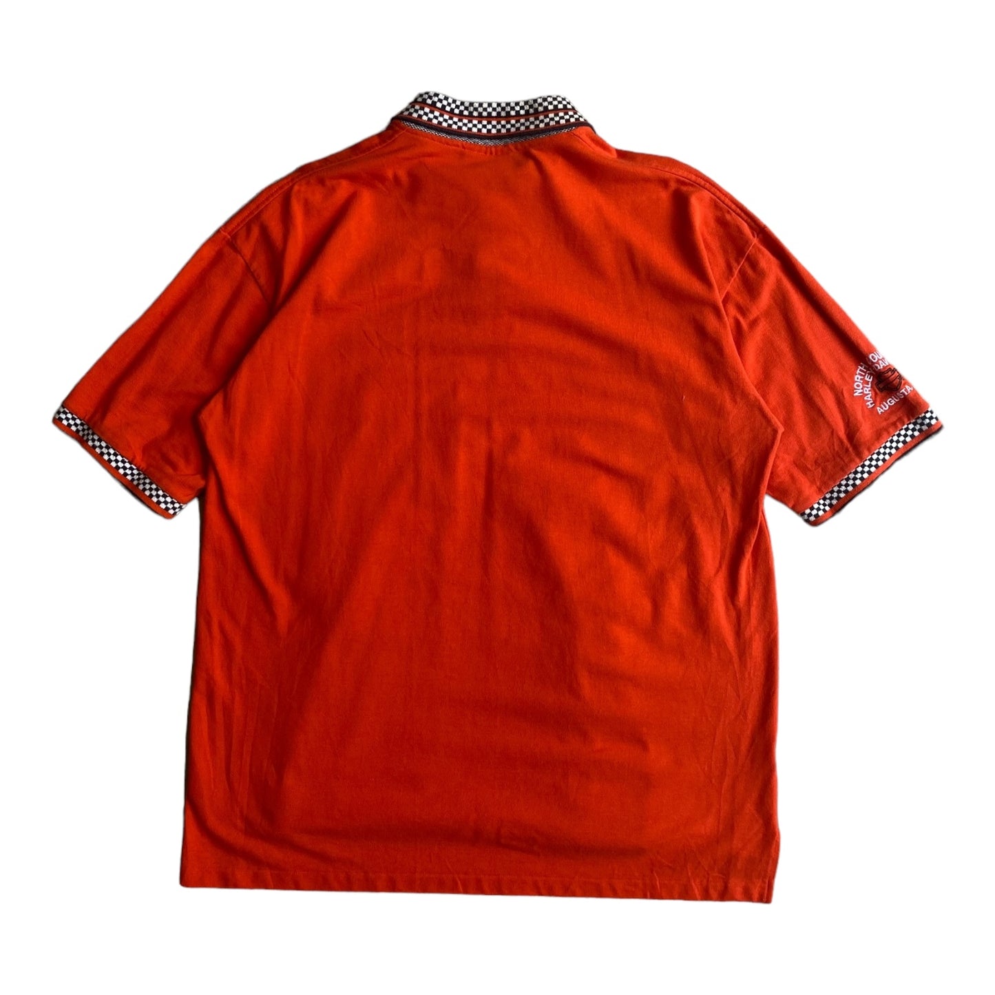 Harley Davidson Racing Orange Collared T-Shirt