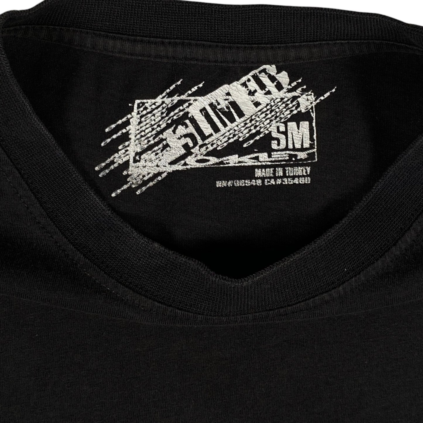 Y2K Oakley Cyber Grunge Asymmetric Side Print T-Shirt
