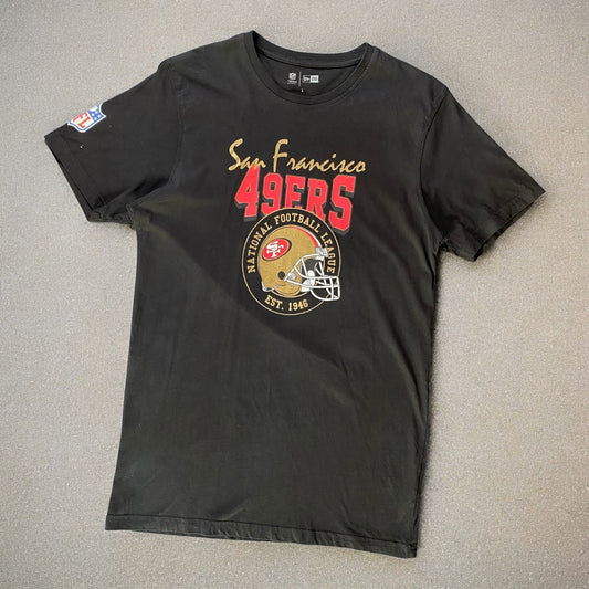 San Francisco 49Ers NFL Helmet Black T-shirt