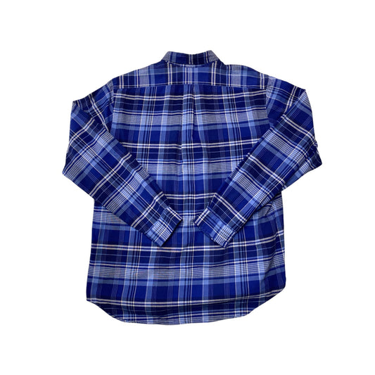 Ralph Lauren Classic Fit Blue Plaid Button Down Shirt t