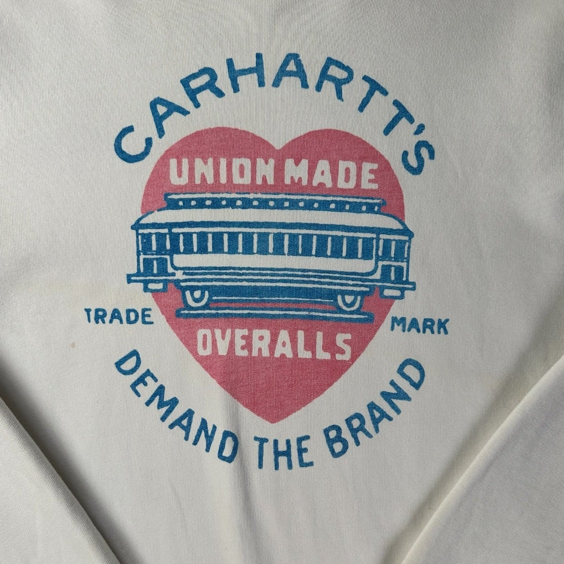 Carhartt WIP Union Made Trade Mark White Sweatshirt