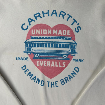 Carhartt WIP Union Made Trade Mark White Sweatshirt