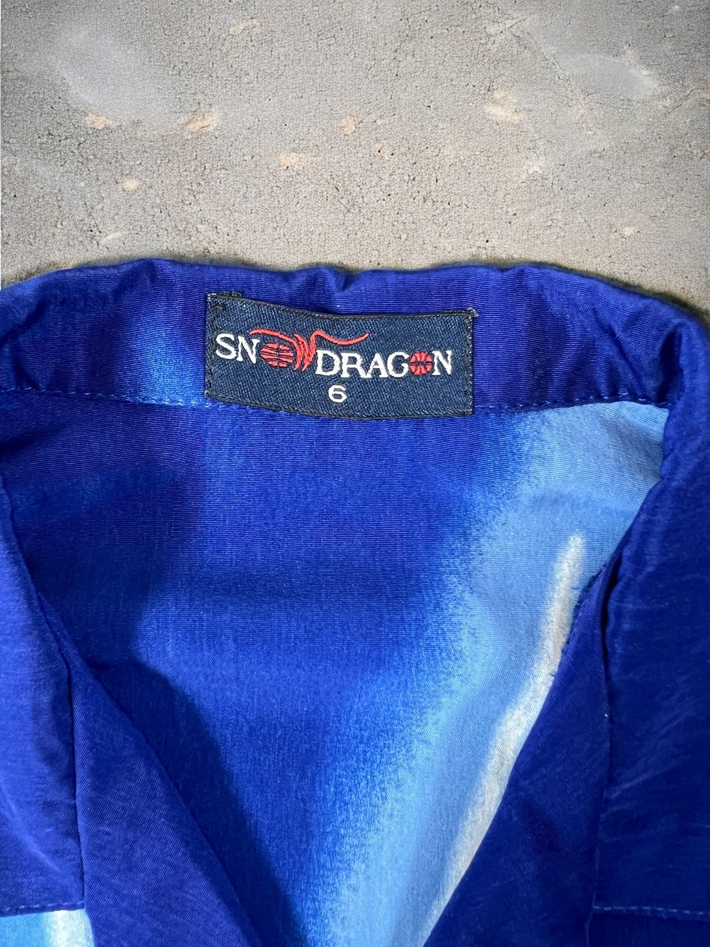 Snow Dragon Graphic Blue Shirt