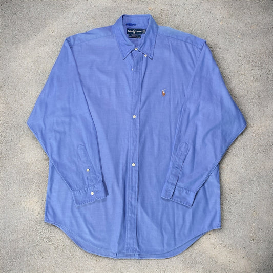 Ralph Lauren Dark Blue Long Sleeve Button Down Shirt