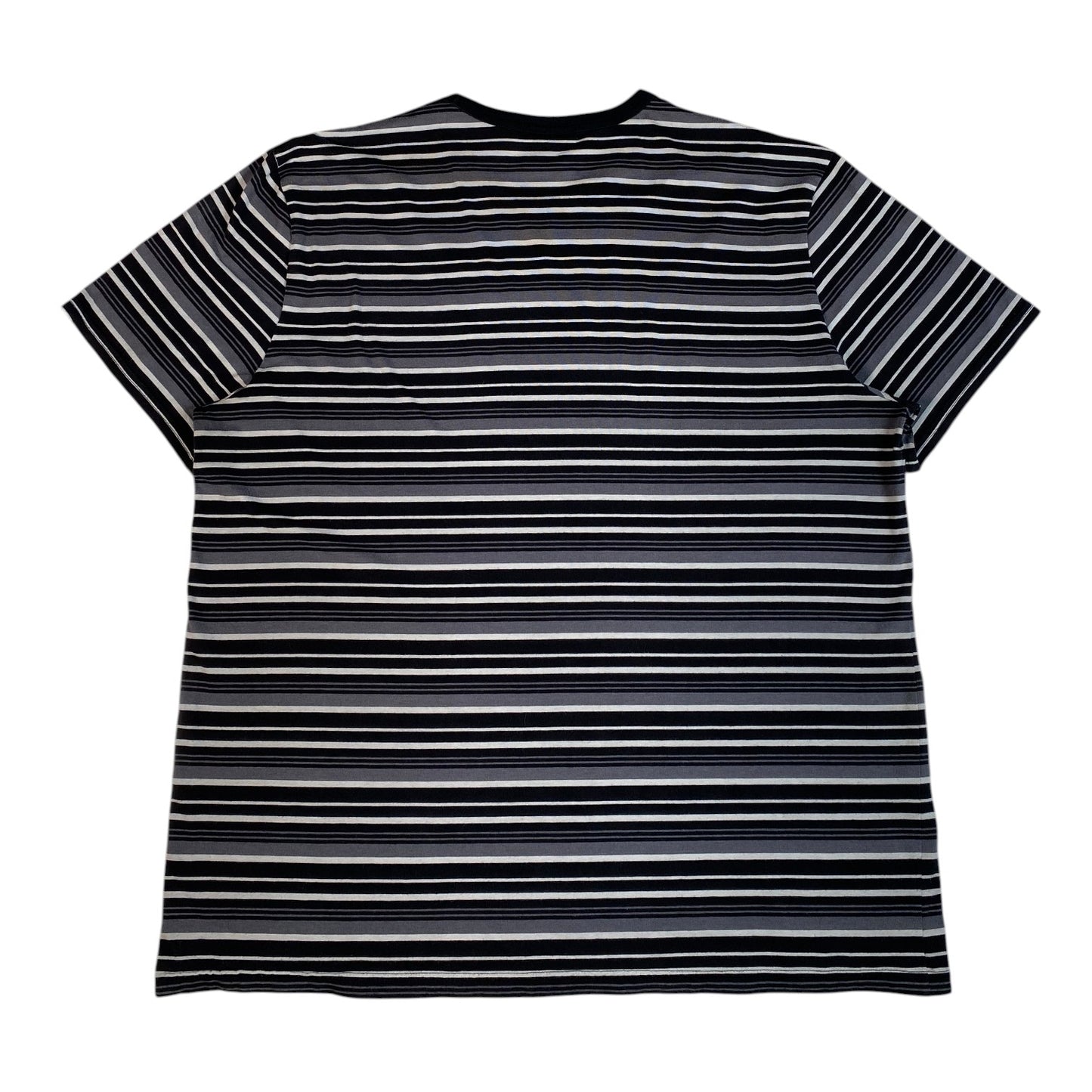 Vintage Champion Striped Embroidered Logo T-Shirt