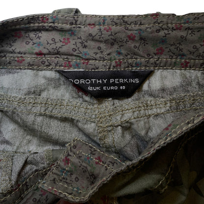 Dorothy Perkins Camo Leaf Pattern Utility Shorts