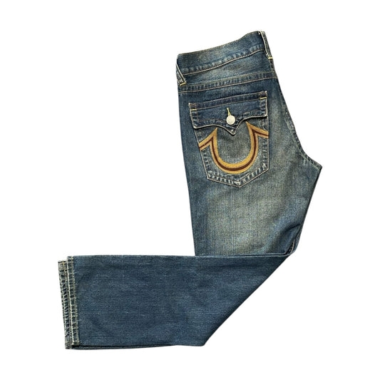 True Religion Neon Stitches Denim Jeans