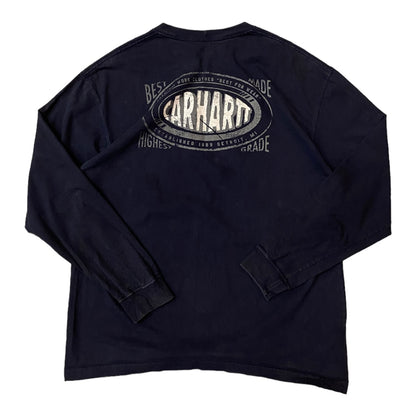 Carhartt Navy Blue Long Sleeve T-Shirt