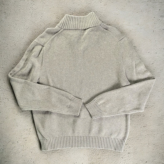 Polo Ralph Lauren Quarter-Zip Long Sleeve Grey Sweater