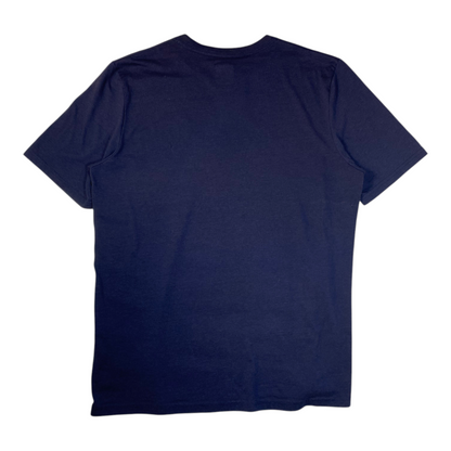 Back view of a plain navy blue Oakley Hydrolix short sleeve t-shirt from Digg It Thrift & Vintage
