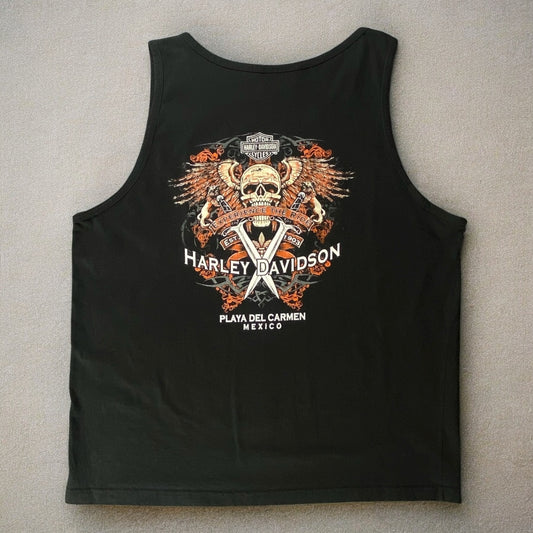 Harley Davidson Playa Del Carmen Mexico Sleeveless T-shirt