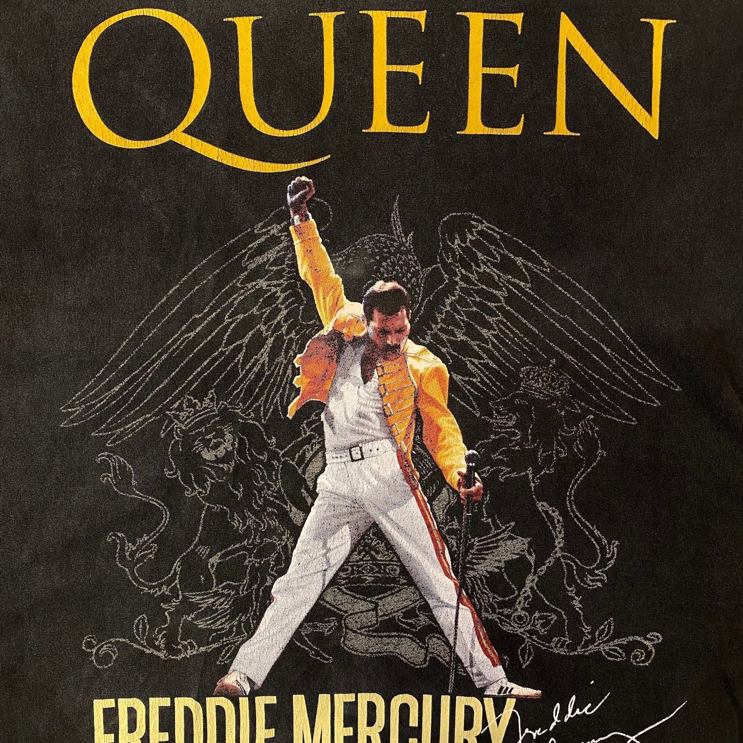 Bootleg Queen Freddie Mercury Black Graphic Tee