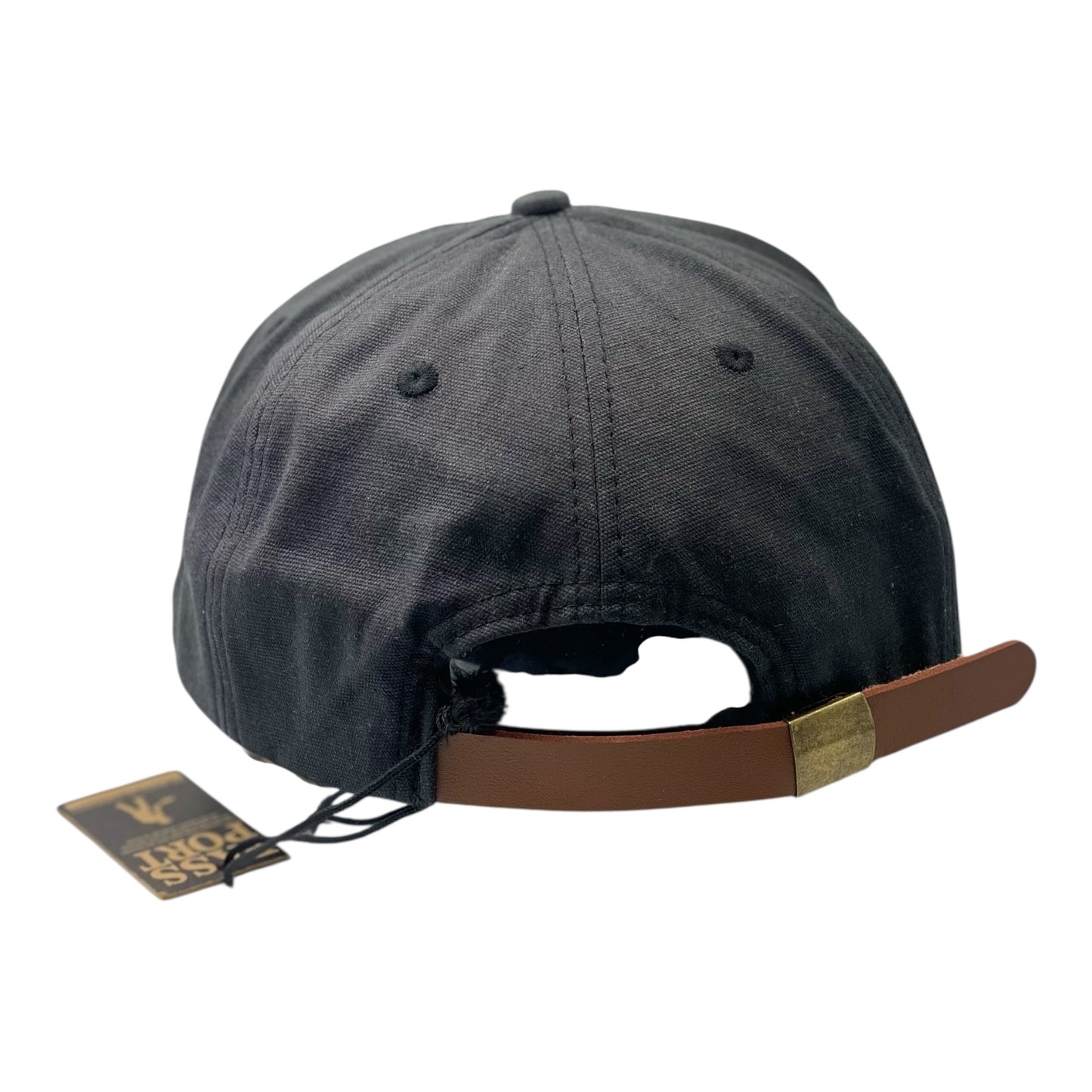 Pass-Port White Embroidery Black Cap