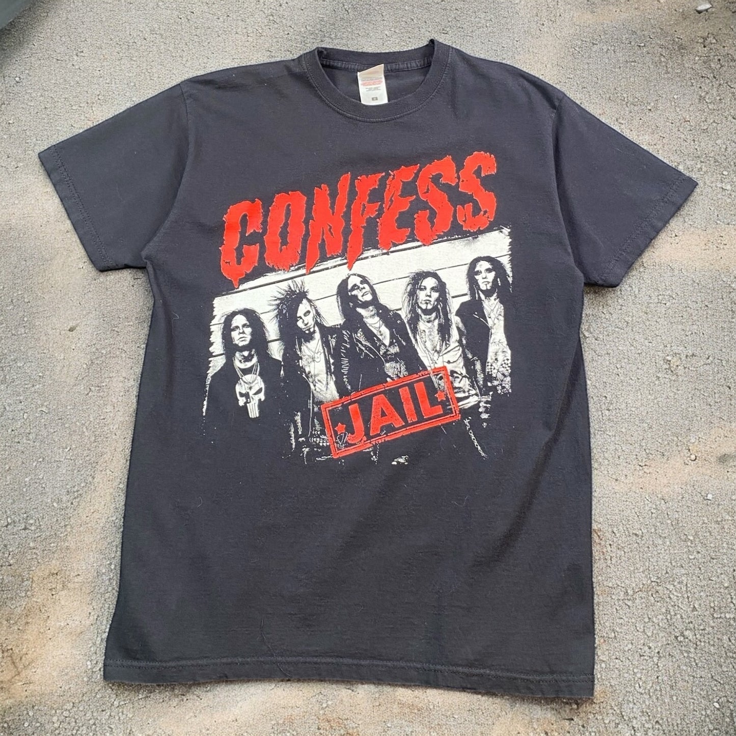 Confess Jail Black T-shirt