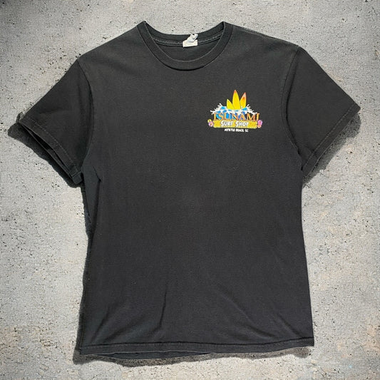 Tsunami Surf Shop Myrtle Beach Black T-shirt