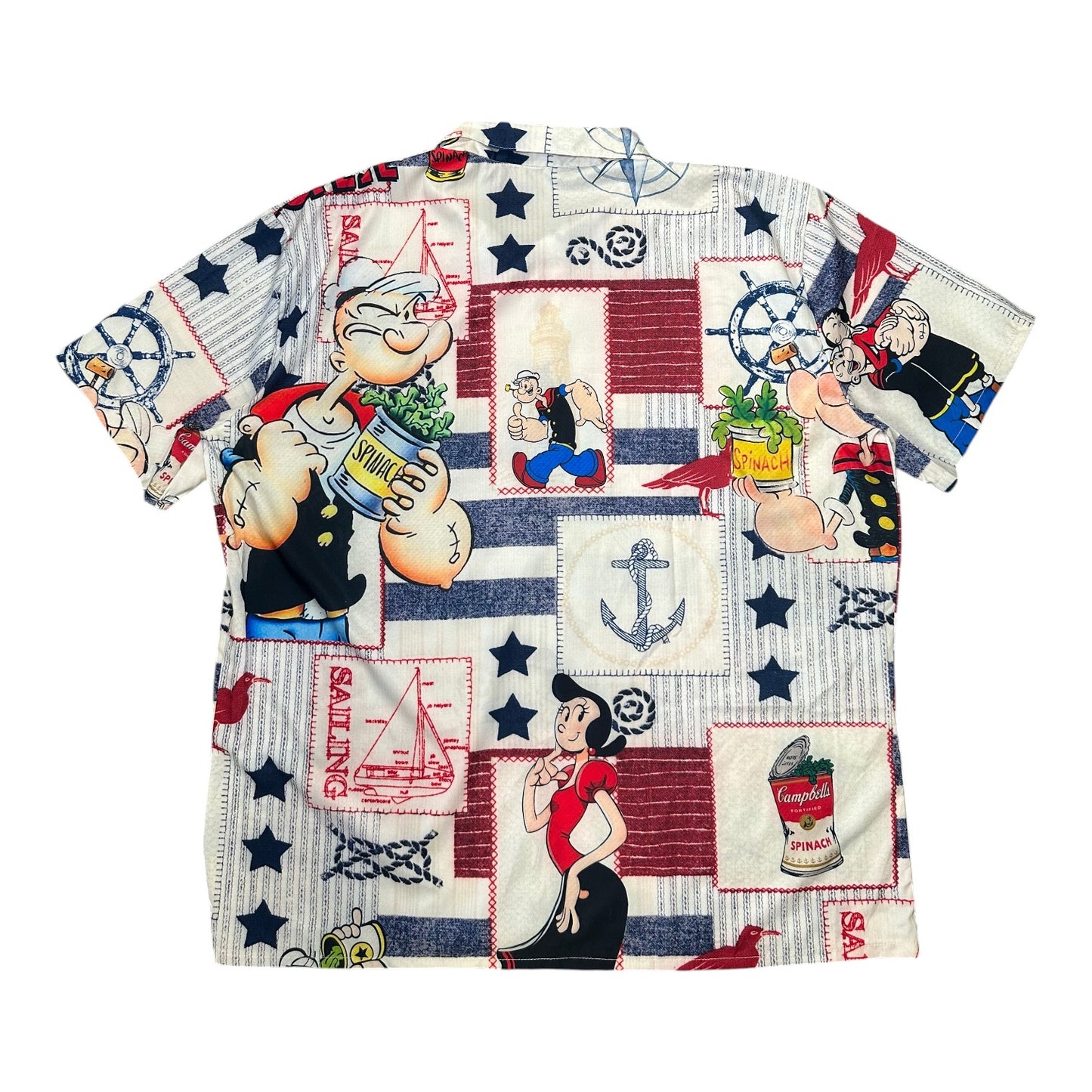 Popeye the Sailor Man Button-Up Shirt
