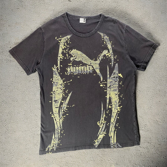 Vintage Black Printed Puma T-shirt