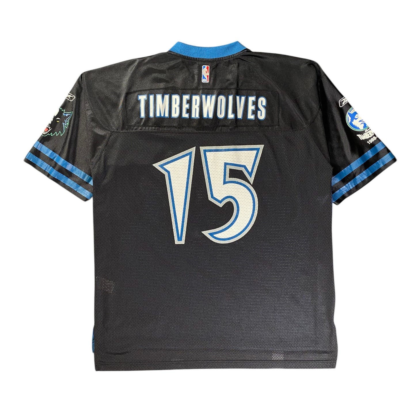 Reebok NBA Minnesota Timberwolves Variation Edition Blue and Black Jersey