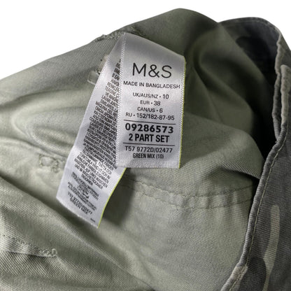 M&S Collection Grey Camo Cargo Shorts
