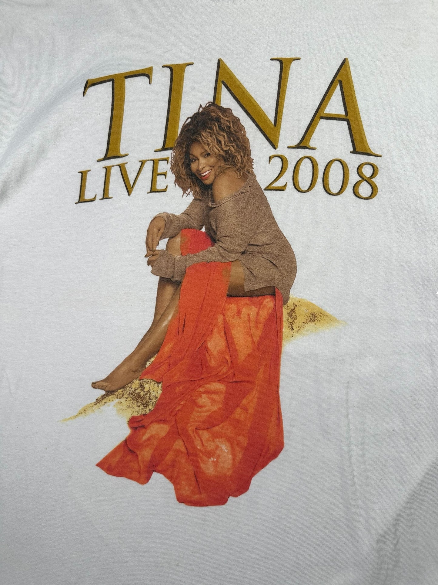 2008 Tina Turner Live in Concert Tour White Tee