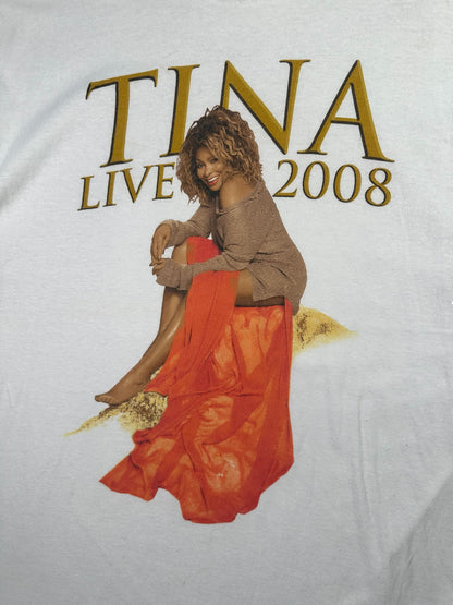 2008 Tina Turner Live in Concert Tour White Tee