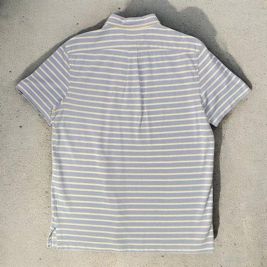 Ralph Lauren white & Light Blue Stripes Polo Shirt