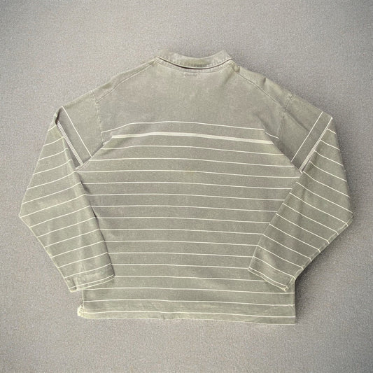 Stone Island Stripes Long Sleeve Polo T-shirt