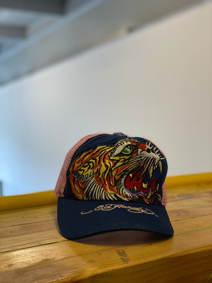 Ed Hardy Designs Pink Mesh Trucker Cap