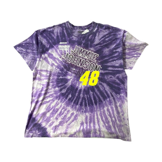 NASCAR Hendrick Motorsports Jimmie Johnson #48 Purple Tie Dye T-Shirt