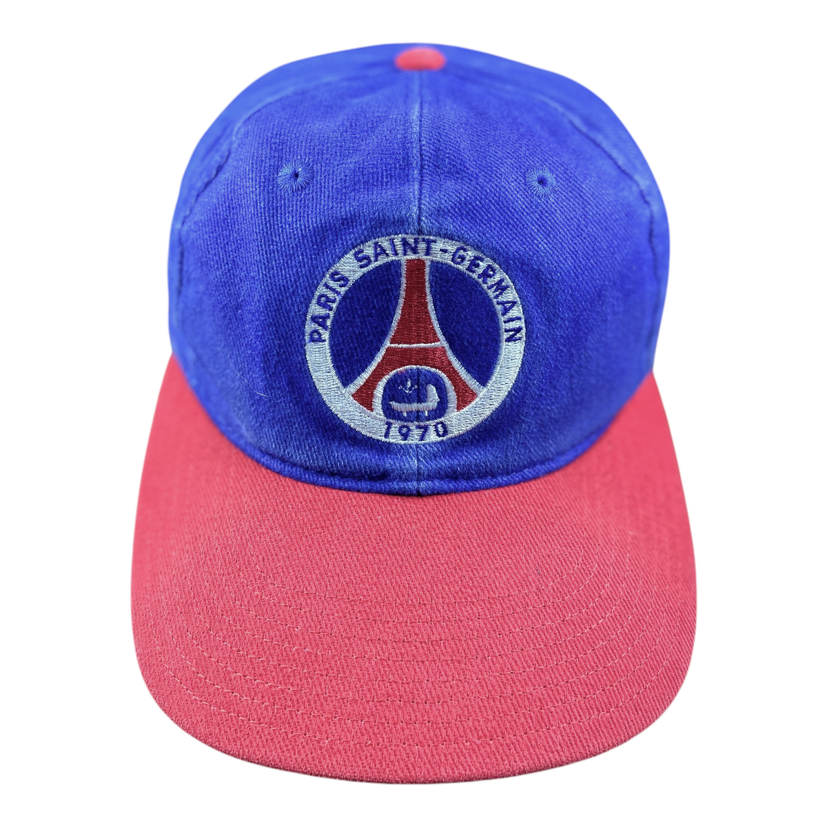 Digg It Thrift & Vintage Nike x Paris Saint-Germain two-tone blue and red vintage snapback cap with embroidered logo