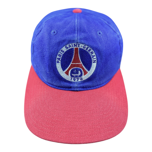 Digg It Thrift & Vintage Nike x Paris Saint-Germain two-tone blue and red vintage snapback cap with embroidered logo