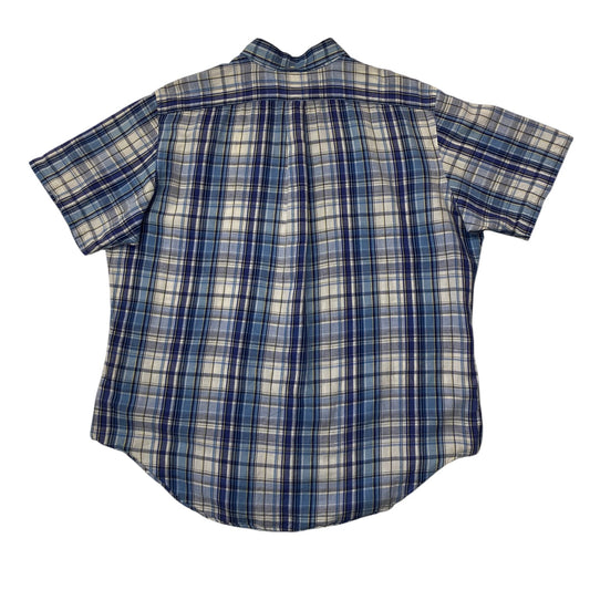 Ralph Lauren Classic Fit Short Sleeve Sky Blue Plaid Shirt